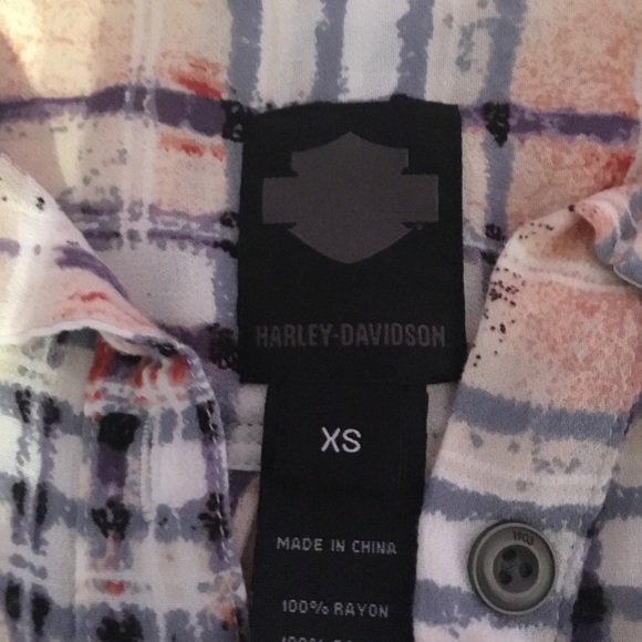 Harley Davidson Plaid tunic shirt - Picture 2 of 3